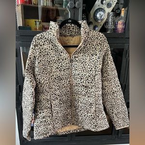 Leopard puffy jacket